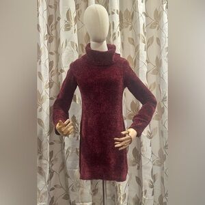 Cloud Chaser Burgundy Midi Dress